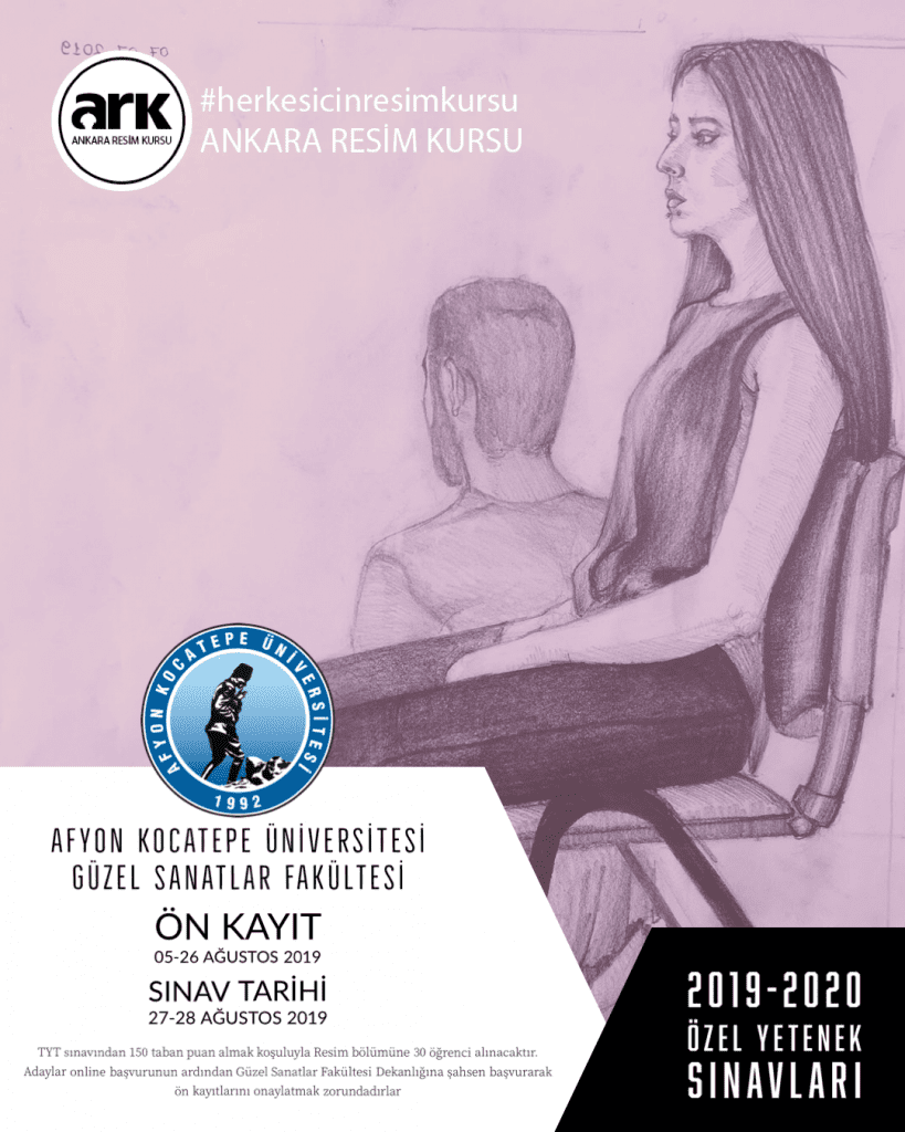 Afyon Kocatepe Üniversitesi Güzel Sanatlar Fakültesi 2019-2020 Özel Yetenek Sınavı