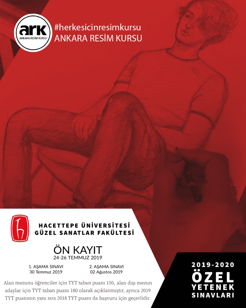 Hacettepe Üniversitesi Güzel Sanatlar Fakültesi 2019-2020 Özel Yetenek Sınavları