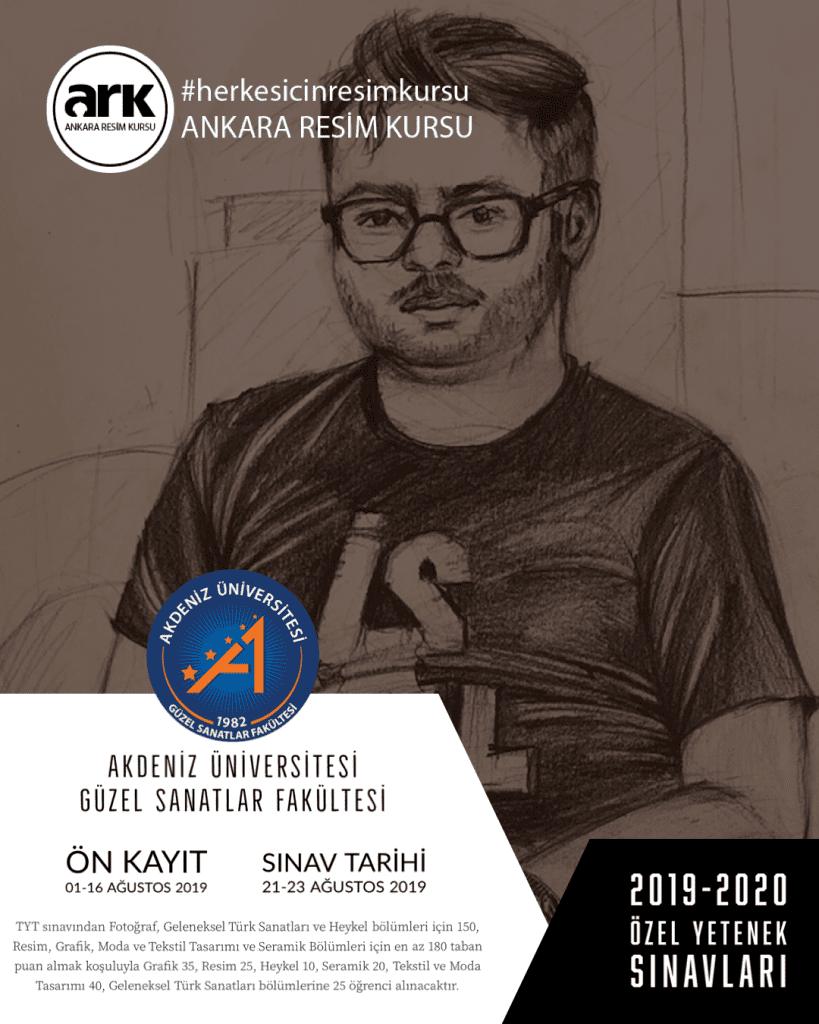 Akdeniz Üniversitesi Güzel Sanatlar Fakültesi 2019-2020 Özel Yetenek Sınavı