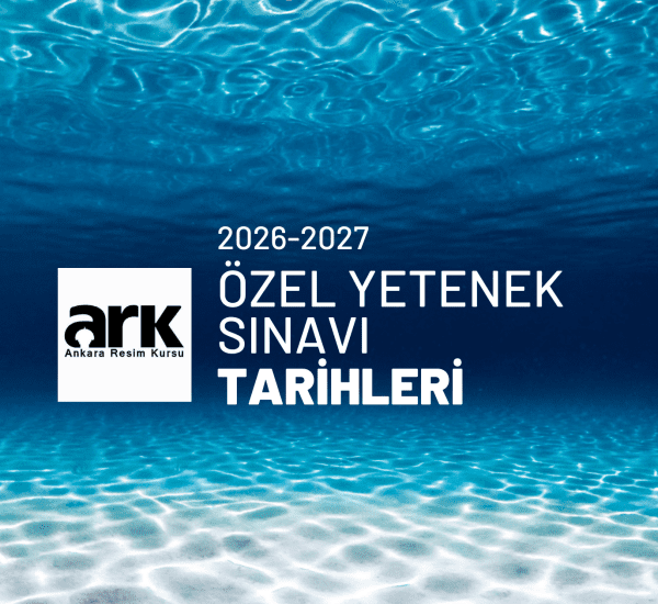 2026-2027 özel yetenek sınavı tarihleri ve başvuru takvimi için Ankara Resim Kursu tarafından hazırlanan yaz temalı kapak görseli