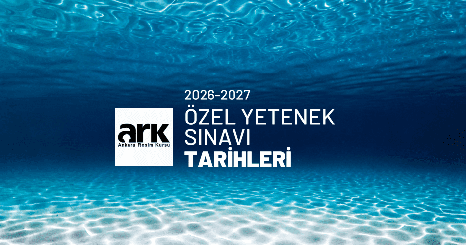 2026-2027 özel yetenek sınavı tarihleri ve başvuru takvimi için Ankara Resim Kursu tarafından hazırlanan yaz temalı kapak görseli